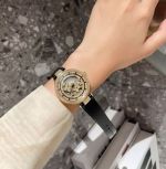 Cartier Imported Quartz Movement 36MM in Diameter Black Bracelet Lady Watch